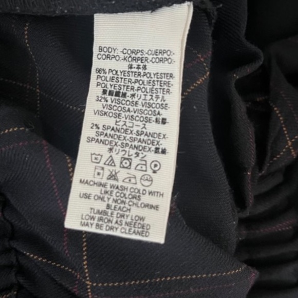 FREE PEOPLE Wide Leg "Hop To It" MAXI JUMPER in Dark Navy Plaid Size XS - Picture 5 of 6